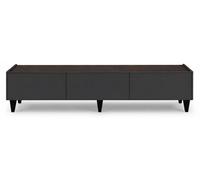 Meuble TV Schwarz : Pratique, spacieux, esthétique. Système d'ouverture par simple pression. En bois