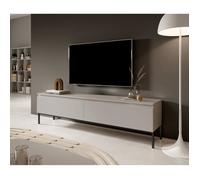 Meuble TV - SELSEY - BEMMI - 175 cm - taupe (gris-beige) - Mélamine mat