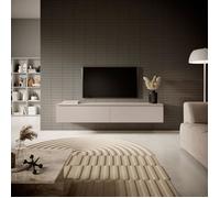 Selsey SENEY - Meuble TV - 175 cm - Taupe (Gris-Beige)