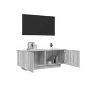 Meuble TV Sonoma gris 100x35x40 cm Bois d ingénierie