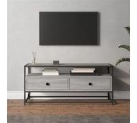 Meuble TV sonoma gris 100x35x45 cm bois d ingénierie sonoma gris G
