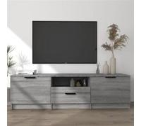 Meuble TV Sonoma gris 140x35x40 cm Bois d ingénierie Sonoma gris G