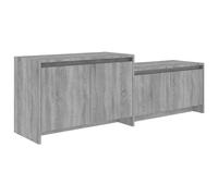Meuble TV Sonoma gris 146,5x35x50 cm Bois d'ingénierie