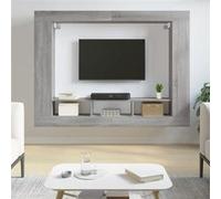 Meuble TV sonoma gris 152x22x113 cm bois d ingénierie Gris G