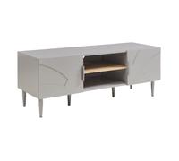 Meuble TV Starvili avec 2 portes 120 x 40 x 45 cm gris