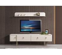 Meuble TV, style moderne, couleur blanche, neuf, pratique, salle à manger, confortable