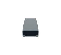 vidaXL Meuble TV de salon Support pour moniteur 120 x 30 x 13 cm Verre noir
