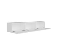 Meuble TV suspendu avec placards 150cm blanc HAL