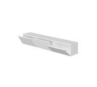Meuble TV suspendu avec placards blanc 180cm PARY