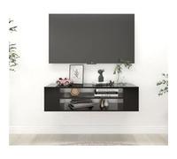 vidaXL Meuble TV suspendu 100 x 30 x 26,5 cm Noir en aggloméré