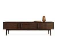 Meuble TV TECCA L 180 cm 3 portes en bois massif - Coloris noyer