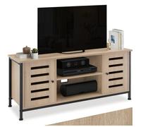 Meuble pour téléviseur style industriel Bois clair industriel, Chêne Sonoma