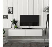 Meuble TV Toivakka 135 x 31 x 25 cm blanc