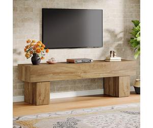 Meuble TV Tribesigns 160 cm, console TV basse pour salon, 40 x 160 x 50 cm, meuble TV pour téléviseur 140-165 cm