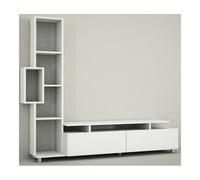 Meuble TV Tulipe - Blanc 160 x 166,7 x 29,5