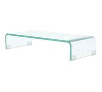 Meuble Tv / Pour Moniteur 60 X 25 X 11 Cm Verre Transparent