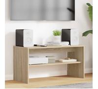 Meuble TV Vidaxl Chêne Sonoma 80 x 35 x 40 cm - Console en bois d'ingénierie