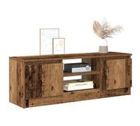 vidaXL Meuble TV Vieux bois 102x30x36 cm, bois d'ingénierie, Marron G