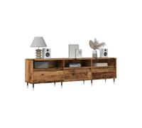 Meuble TV vieux bois 150x30x44,5 cm bois d ingénierie