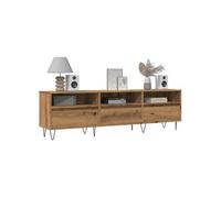 Meuble TV vieux bois 150x30x44,5 cm bois d ingénierie