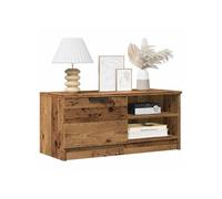Meuble TV vieux bois 80x35x36,5 cm bois d ingénierie