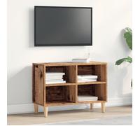 vidaXL Meuble TV vintage avec pieds en bois ancien 69,5x30x50 cm, 4 compartiments