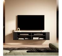 Selsey Meuble TV Noir 140 cm