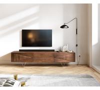 Meuble-TV Wyatt 175 cm marron acacia 1 rabat