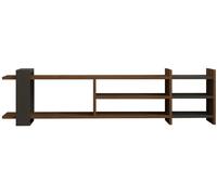Meuble TV Zeyna Noyer, Anthracite 156 x 40 x 29,6