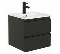 Meuble vasque SORRENTO suspendu 45cm avec plan céramique