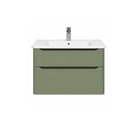 Meuble vasque supendu Sento Round 120cm Vert mat