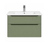 meuble vasque supendu VITRA Sento Round 80cm Vert mat