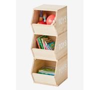 Meuble vertical 3 bacs Toys bois TU