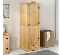 Meuble vêtements Brun - Garde-robe - Grand espace - Armoire penderie - Corona 55x52x170cm - Bois de pin massif 150 11