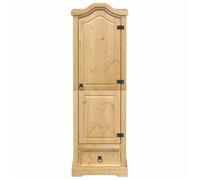 Meuble vêtements Brun - LEMON® Garde-robe - grand stockage - Armoire penderie - Corona 55x52x170cm - Bois de pin massif 150 - Soldes