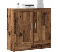 vidaXL Meuble Vieux Bois 82,5x30,5x80 cm Bois d'ingénierie, bibliothèque, Armoire de Rangement, Support de Rangement, étagère, étagère à Livres
