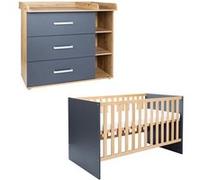 arthur berndt Ensemble de meubles pour bébé Alessio 2 pièces lit d'enfant commode à langer