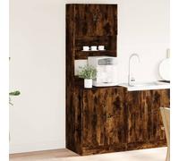 Meubles Armoire de cuisine chêne fumé 60x50x180 cm Bois composite - Armoires de cuisine 3276641