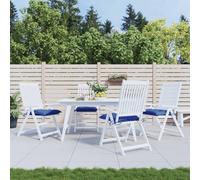 Meubles Coussin de chaise 4 pcs. Bleu 40x40x7 cm Tissu Oxford - Housses pour meubles de jardin 361481