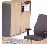Meubles de bureau exclusifs Bureau d'angle Commode Table basse 2x Armoires à dossiers