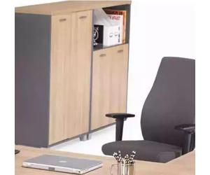 Meubles de bureau exclusifs Bureau d'angle Commode Table basse 2x Armoires à dossiers