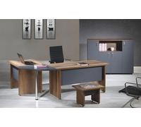 Meubles de bureau Meubles informatiques Meubles de bureau d'angle Table de bureau 3pcs bois gris