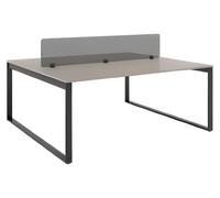 Meubles de bureau stylés Bureau de travail Cloison noire grise desk