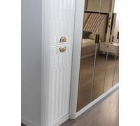 Meubles de chambre à coucher Bois Armoire Style Moderne Blanc Nouveau