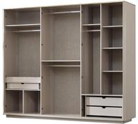 Meubles de chambre à coucher Lit Armoire à vêtements Set Meubles de style Table de nuit