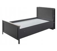 Meubles de chambre d'enfant Lit d'enfant Gris Bois Set 4pcs