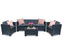Meubles de jardins avec grand canapé Colorado Coffee 5 anthracite Bica