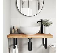 Meubles design Cloris Plan de toilette huilé 80x50x4cm Acacia massif - Armoires de toilette FR164618