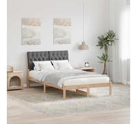 Meubles design Marron Cadre de lit avec tête de lit rembourrée Marron 120 x 190 cm - Lits classiques 2025Nouveau