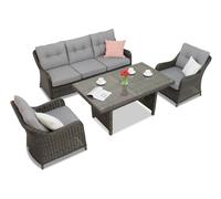 Meubles en résine tressée Toledo Apetito 5 anthracite Garden Point